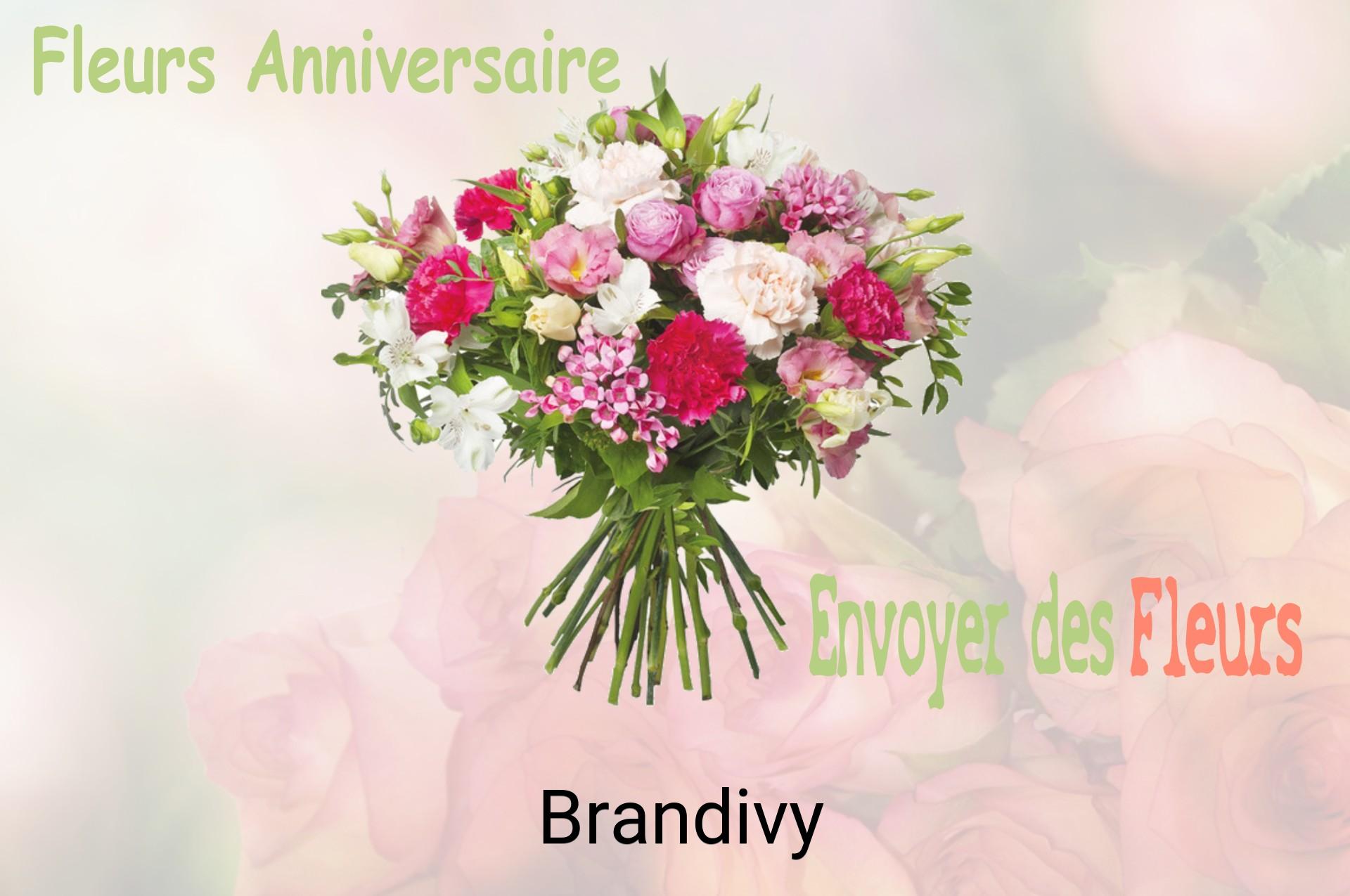 Bouquet de fleurs d’anniversaire livré à Brandivy